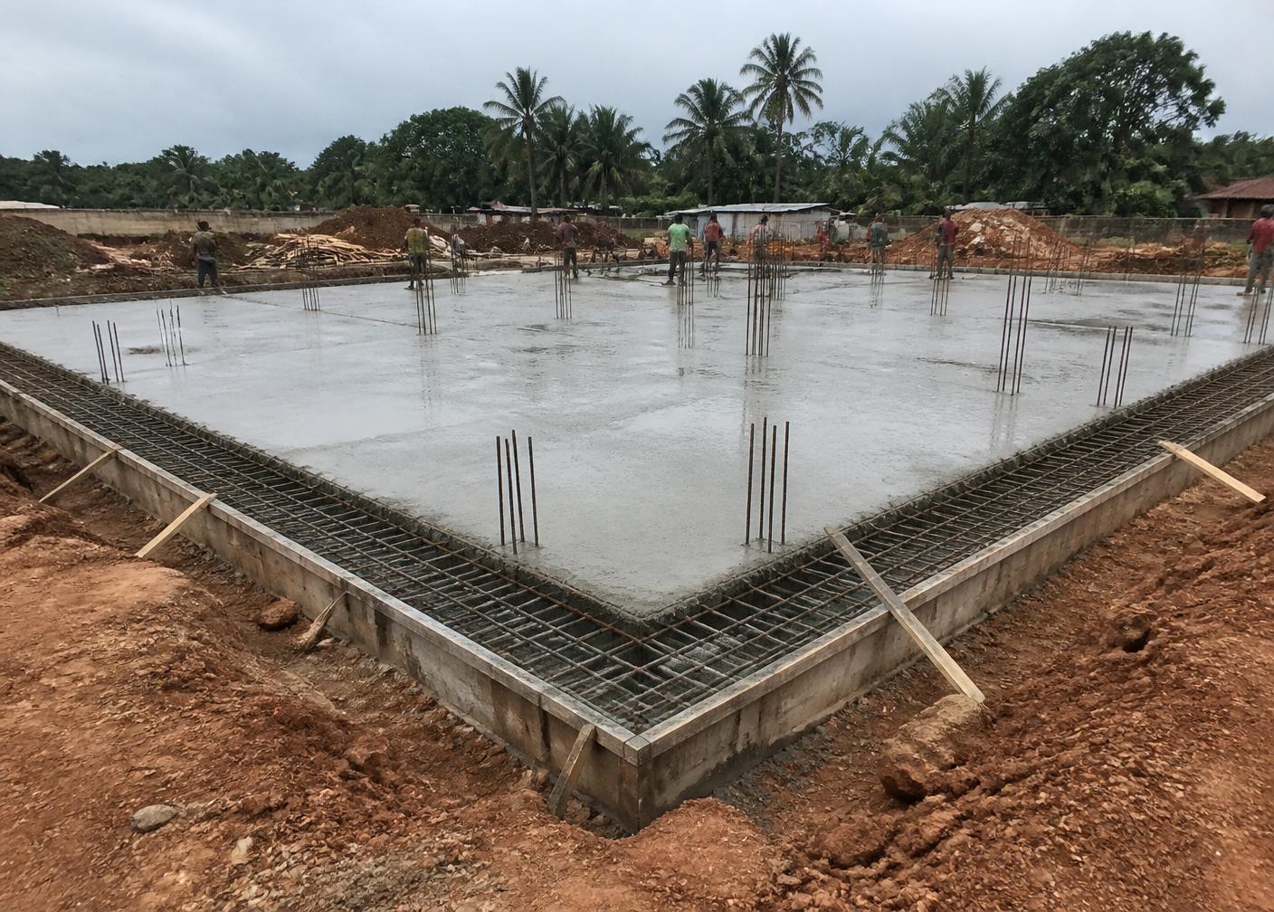 Raft foundation construction by Ordium Engineering