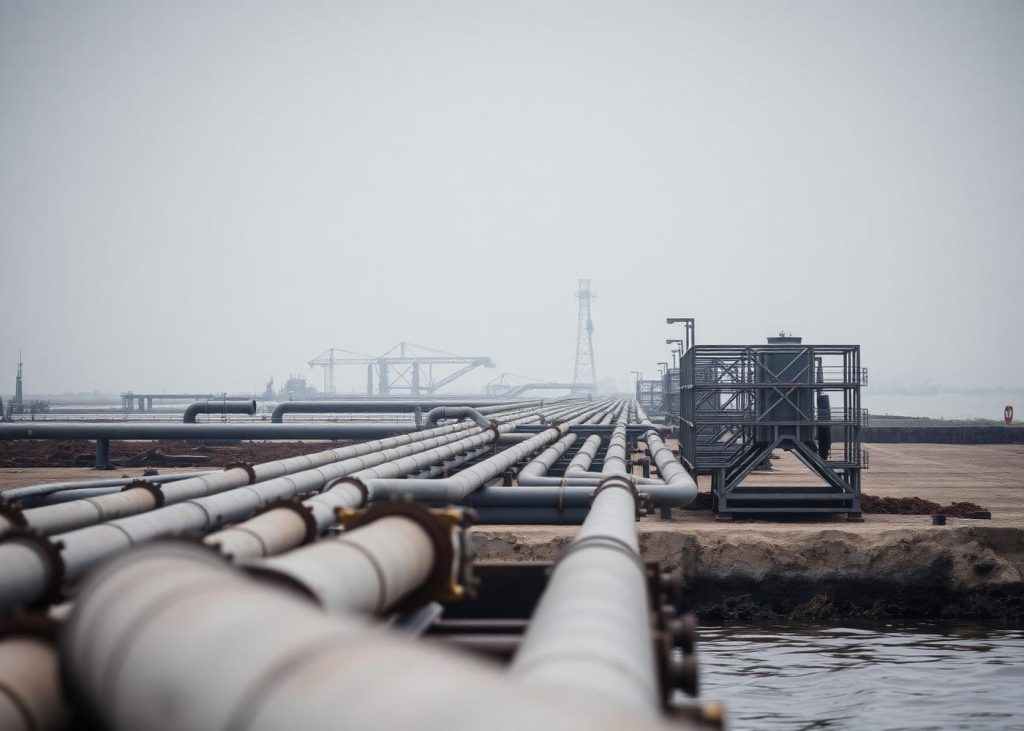 Flow station location works